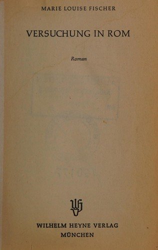 Versuchung in Rom Roman